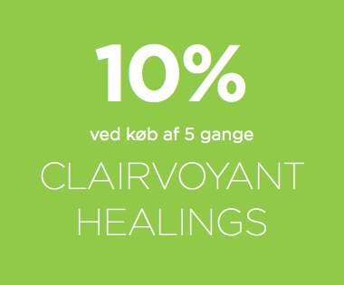 10% ved køb af 5 gange Clairvoyant Healings 