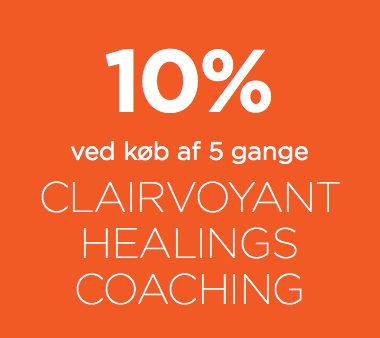 10% ved køb af 5 gange Clairvoyant healings coaching