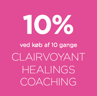 10% ved køb af 10 gange Clairvoyant Healings Coaching